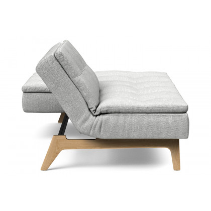 Innovation Living Dublexo Eik Sofa Bed Oak - 590 Micro Check Gray