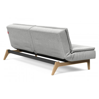 Innovation Living Dublexo Eik Sofa Bed Oak - 590 Micro Check Gray