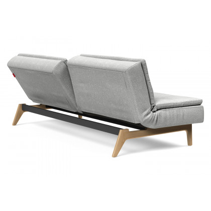 Innovation Living Dublexo Eik Sofa Bed Oak - 590 Micro Check Gray
