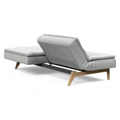 Innovation Living Dublexo Eik Sofa Bed Oak - 590 Micro Check Gray