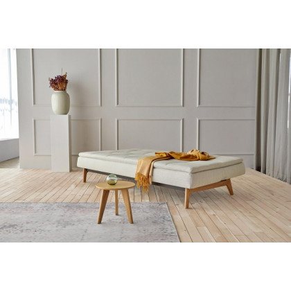 Innovation Living Dublexo Eik Sofa Bed Oak - 590 Micro Check Gray