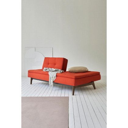 Innovation Living Dublexo Eik Sofa Bed Smoked Oak - 590 Micro Check Gray