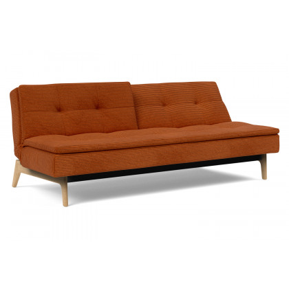 Innovation Living Dublexo Eik Sofa Bed Oak - 595 Corduroy Burnt Orange
