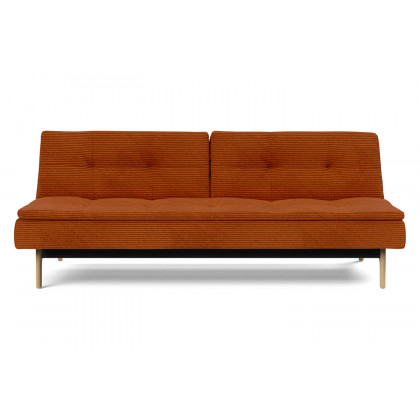 Innovation Living Dublexo Eik Sofa Bed Oak - 595 Corduroy Burnt Orange