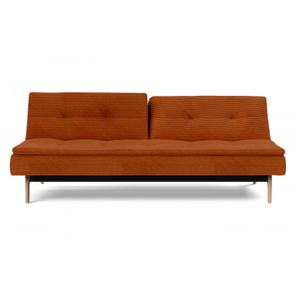 Innovation Living Dublexo Eik Sofa Bed Oak - 595 Corduroy Burnt Orange