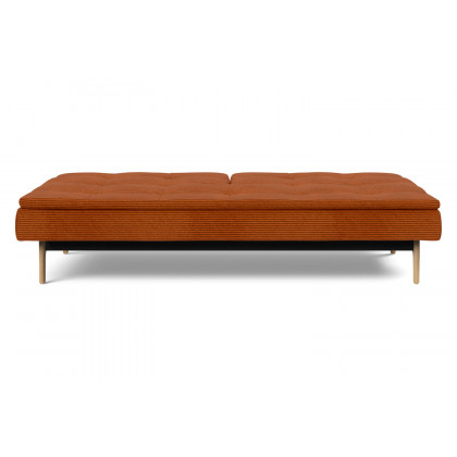 Innovation Living Dublexo Eik Sofa Bed Oak - 595 Corduroy Burnt Orange