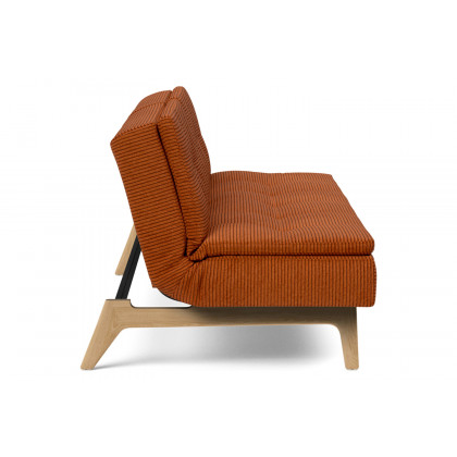 Innovation Living Dublexo Eik Sofa Bed Oak - 595 Corduroy Burnt Orange