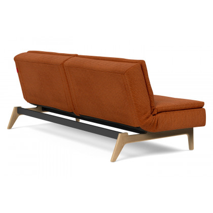 Innovation Living Dublexo Eik Sofa Bed Oak - 595 Corduroy Burnt Orange