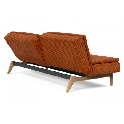 Innovation Living Dublexo Eik Sofa Bed Oak - 595 Corduroy Burnt Orange