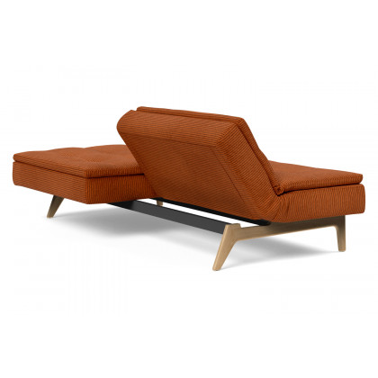 Innovation Living Dublexo Eik Sofa Bed Oak - 595 Corduroy Burnt Orange