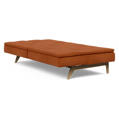 Innovation Living Dublexo Eik Sofa Bed Oak - 595 Corduroy Burnt Orange