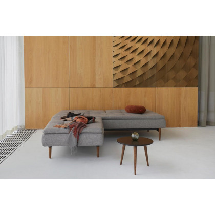 Innovation Living Dublexo Styletto Sofa Bed Dark Wood - 317 Cordufine Rust