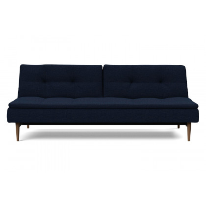 Innovation Living Dublexo Styletto Sofa Bed Dark Wood - 528 Mixed Dance Blue