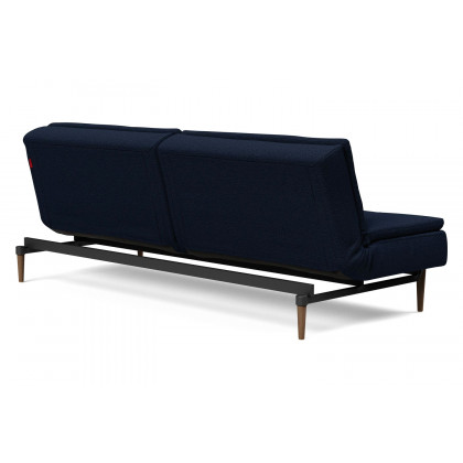 Innovation Living Dublexo Styletto Sofa Bed Dark Wood - 528 Mixed Dance Blue