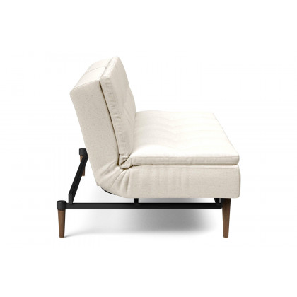 Innovation Living Dublexo Styletto Sofa Bed Dark Wood - 531 Bouclé Off White