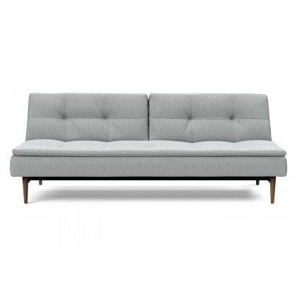 Innovation Living Dublexo Styletto Sofa Bed Dark Wood - 538 Melange Light Gray