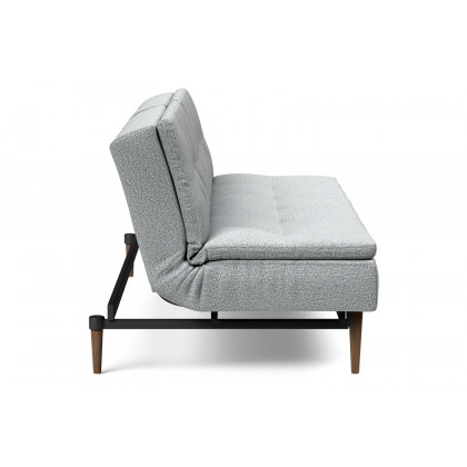 Innovation Living Dublexo Styletto Sofa Bed Dark Wood - 538 Melange Light Gray