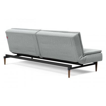 Innovation Living Dublexo Styletto Sofa Bed Dark Wood - 538 Melange Light Gray