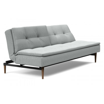 Innovation Living Dublexo Styletto Sofa Bed Dark Wood - 538 Melange Light Gray