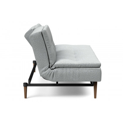 Innovation Living Dublexo Styletto Sofa Bed Dark Wood - 538 Melange Light Gray