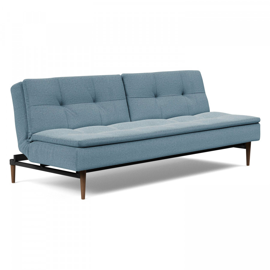 Innovation Living Dublexo Styletto Sofa Bed Dark Wood - 558 Soft Indigo