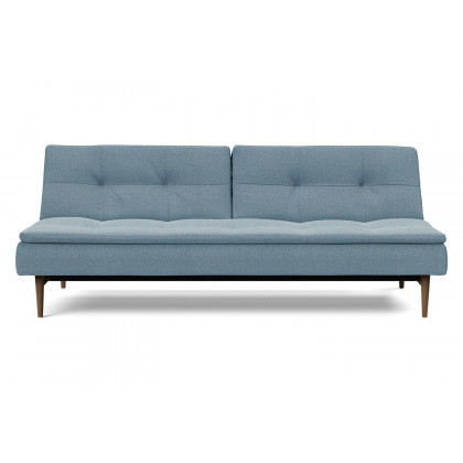 Innovation Living Dublexo Styletto Sofa Bed Dark Wood - 558 Soft Indigo