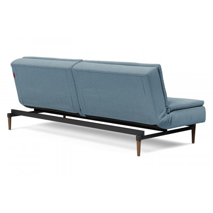 Innovation Living Dublexo Styletto Sofa Bed Dark Wood - 558 Soft Indigo