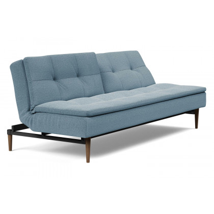 Innovation Living Dublexo Styletto Sofa Bed Dark Wood - 558 Soft Indigo