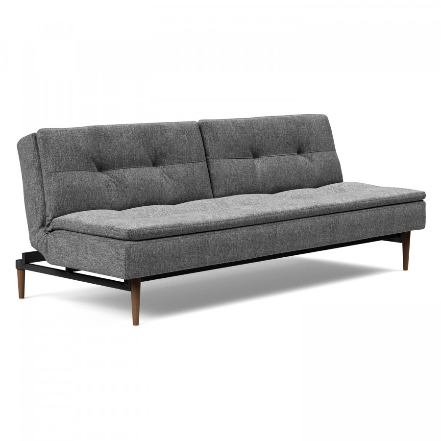 Innovation Living Dublexo Styletto Sofa Bed Dark Wood - 563 Twist Charcoal