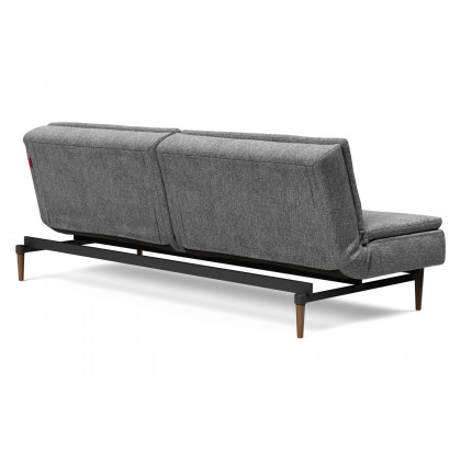 Innovation Living Dublexo Styletto Sofa Bed Dark Wood - 563 Twist Charcoal