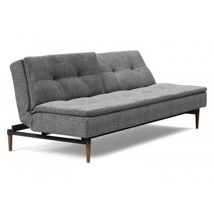 Innovation Living Dublexo Styletto Sofa Bed Dark Wood - 563 Twist Charcoal