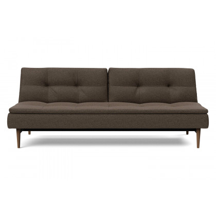 Innovation Living Dublexo Styletto Sofa Bed Dark Wood - 578 Kenya Taupe