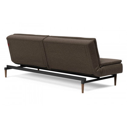 Innovation Living Dublexo Styletto Sofa Bed Dark Wood - 578 Kenya Taupe