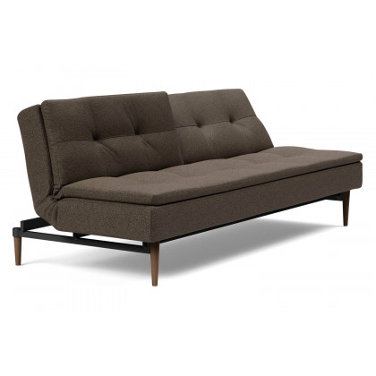 Innovation Living Dublexo Styletto Sofa Bed Dark Wood - 578 Kenya Taupe