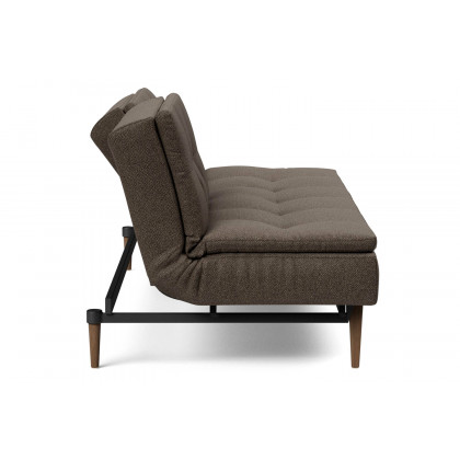 Innovation Living Dublexo Styletto Sofa Bed Dark Wood - 578 Kenya Taupe