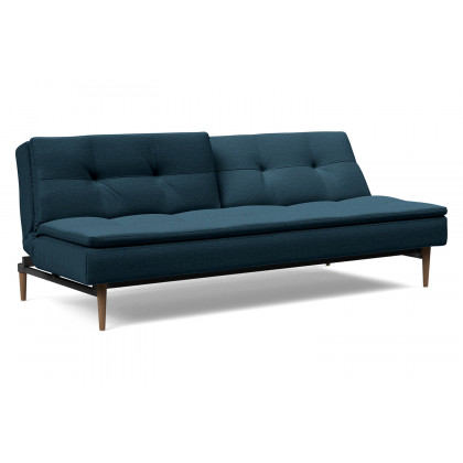 Innovation Living Dublexo Styletto Sofa Bed Dark Wood - 580 Argus Navy Blue