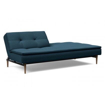 Innovation Living Dublexo Styletto Sofa Bed Dark Wood - 580 Argus Navy Blue