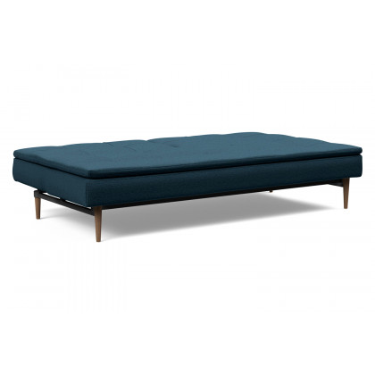 Innovation Living Dublexo Styletto Sofa Bed Dark Wood - 580 Argus Navy Blue