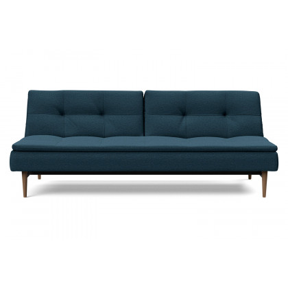 Innovation Living Dublexo Styletto Sofa Bed Dark Wood - 580 Argus Navy Blue