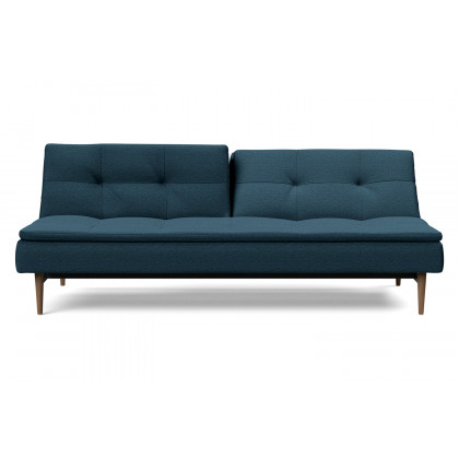 Innovation Living Dublexo Styletto Sofa Bed Dark Wood - 580 Argus Navy Blue