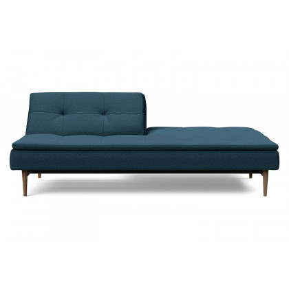 Innovation Living Dublexo Styletto Sofa Bed Dark Wood - 580 Argus Navy Blue