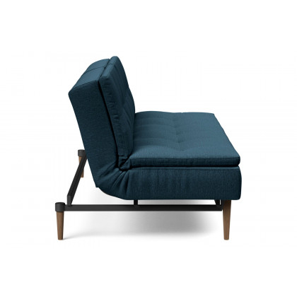 Innovation Living Dublexo Styletto Sofa Bed Dark Wood - 580 Argus Navy Blue