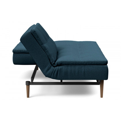 Innovation Living Dublexo Styletto Sofa Bed Dark Wood - 580 Argus Navy Blue