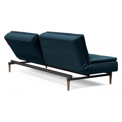 Innovation Living Dublexo Styletto Sofa Bed Dark Wood - 580 Argus Navy Blue