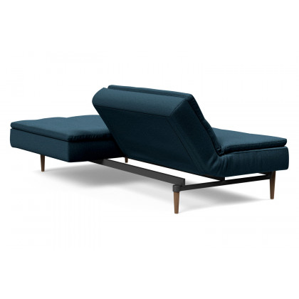 Innovation Living Dublexo Styletto Sofa Bed Dark Wood - 580 Argus Navy Blue