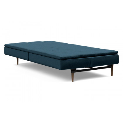Innovation Living Dublexo Styletto Sofa Bed Dark Wood - 580 Argus Navy Blue