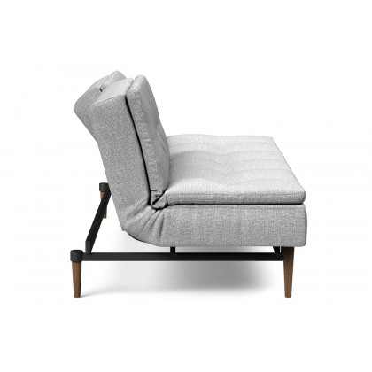 Innovation Living Dublexo Styletto Sofa Bed Dark Wood - 590 Micro Check Gray