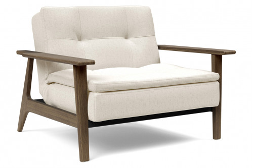 Innovation Living™ Dublexo Frej Chair Smoked Oak - 531 Bouclé Off White