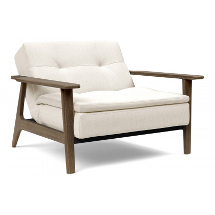 Innovation Living Dublexo Frej Chair Smoked Oak - 531 Bouclé Off White