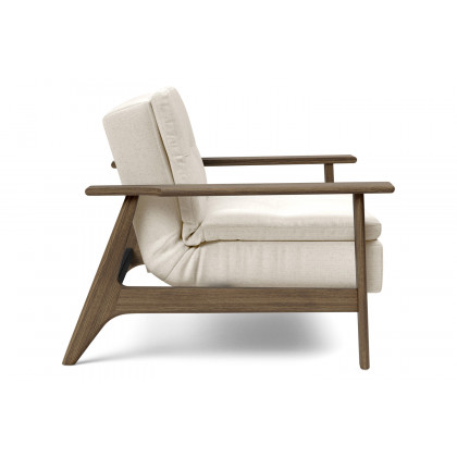 Innovation Living Dublexo Frej Chair Smoked Oak - 531 Bouclé Off White